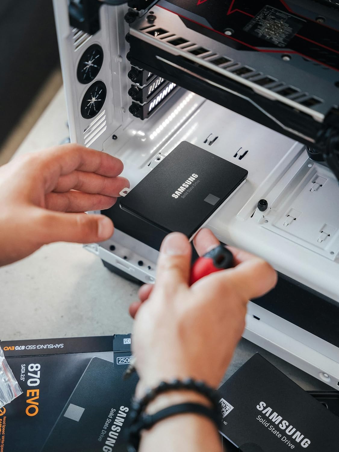 SAMSUNG 870 EVO SSD interno SATA III de 4 TB de 2.5 pulgadas (MZ-77...