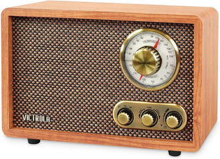Victrola Willow - Radio Bluetooth de madera retro con altavoces int...