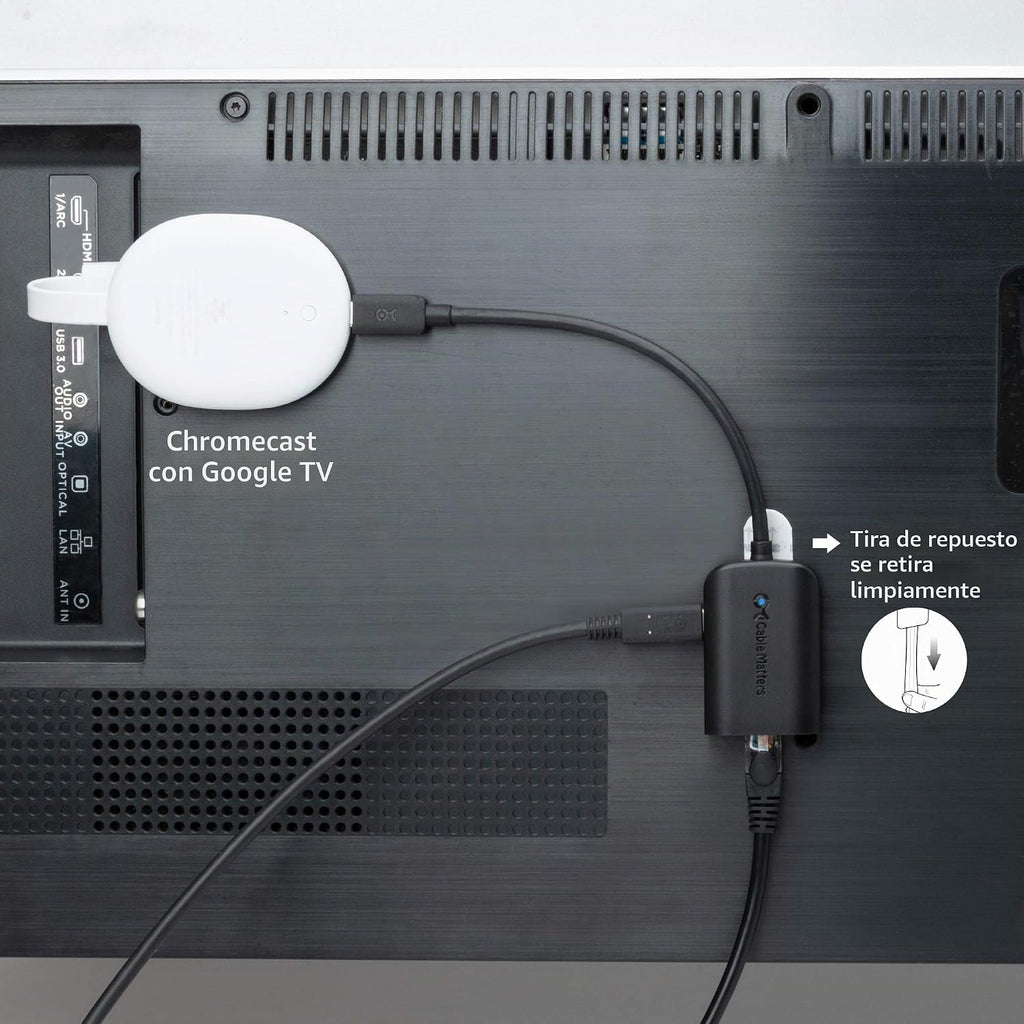 Cable Matters Adaptador USB C a Ethernet Gigabit con carga de 100 W