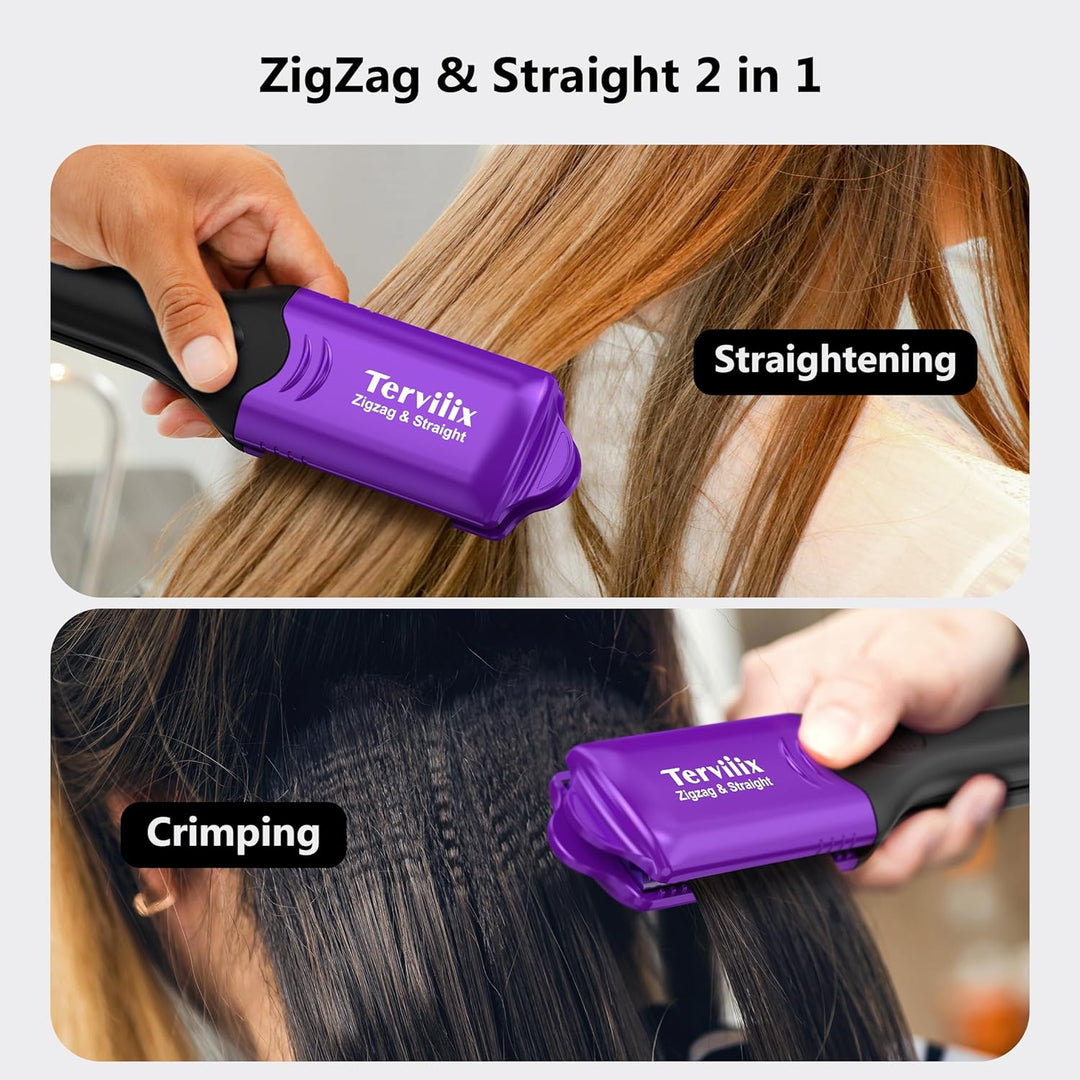 Terviiix Plancha para el cabello con 4 placas intercambiables, plan...