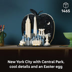LEGO Architecture New York City - Juego de construcción de la gran manzana para adultos, mayores de 18 años - Decoración para dormitorio, oficina o escritorio - Regalo para hombres y mujeres - 21066