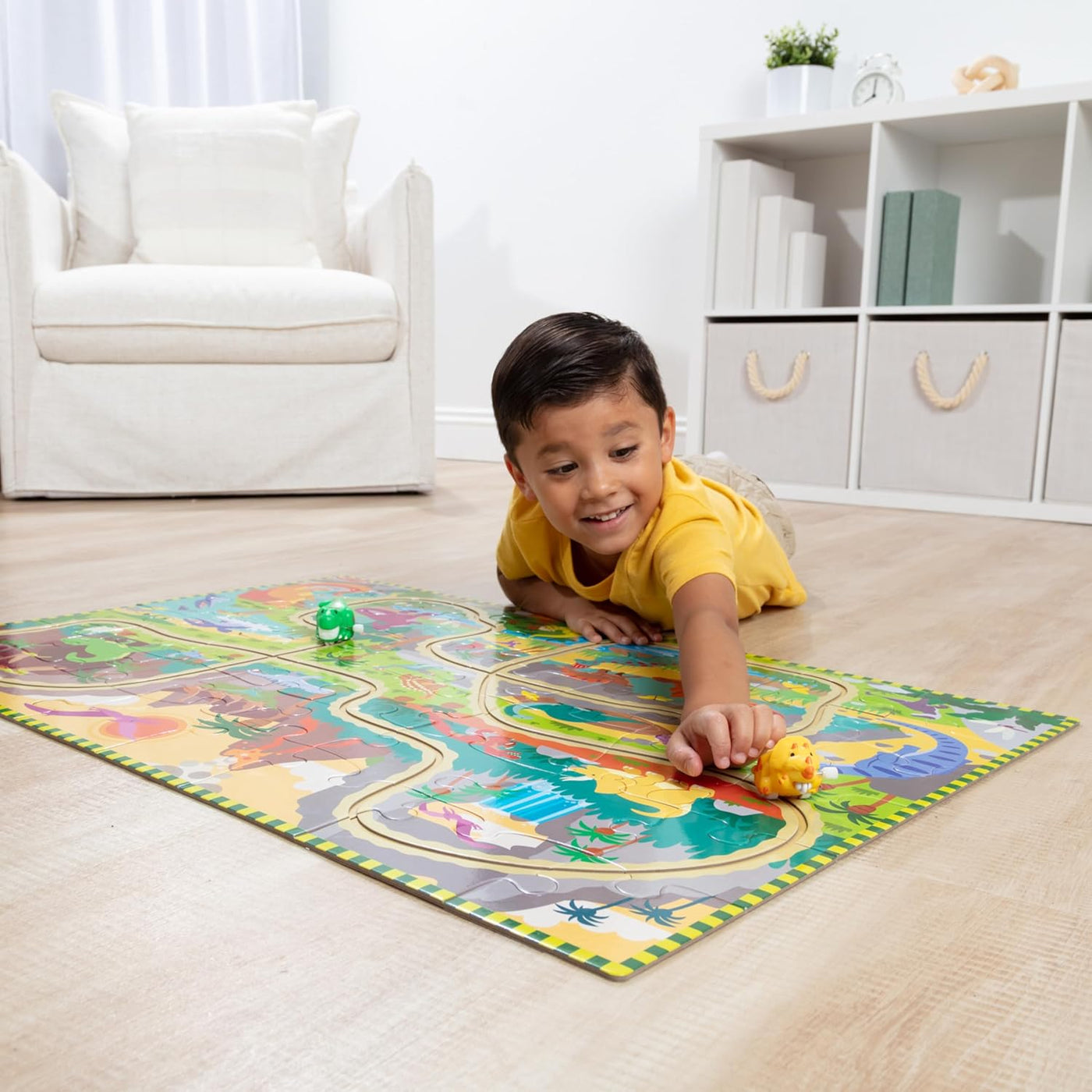 Melissa Doug Dinosaur Adventure Tracks - Rompecabezas de