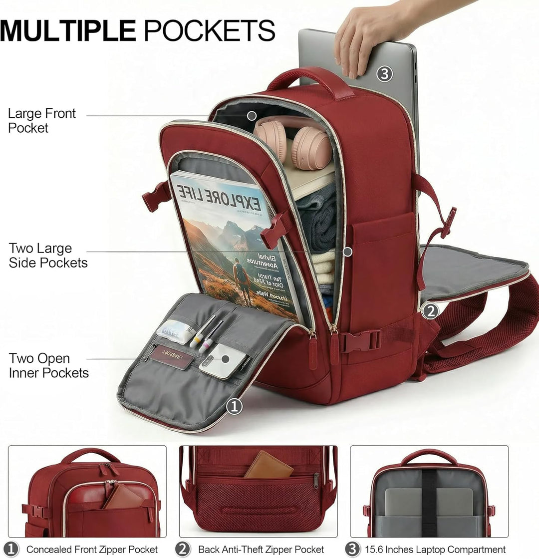 TILYMOL Travel Backpack for Women - 15.6 inch Laptop Bag Flight App...