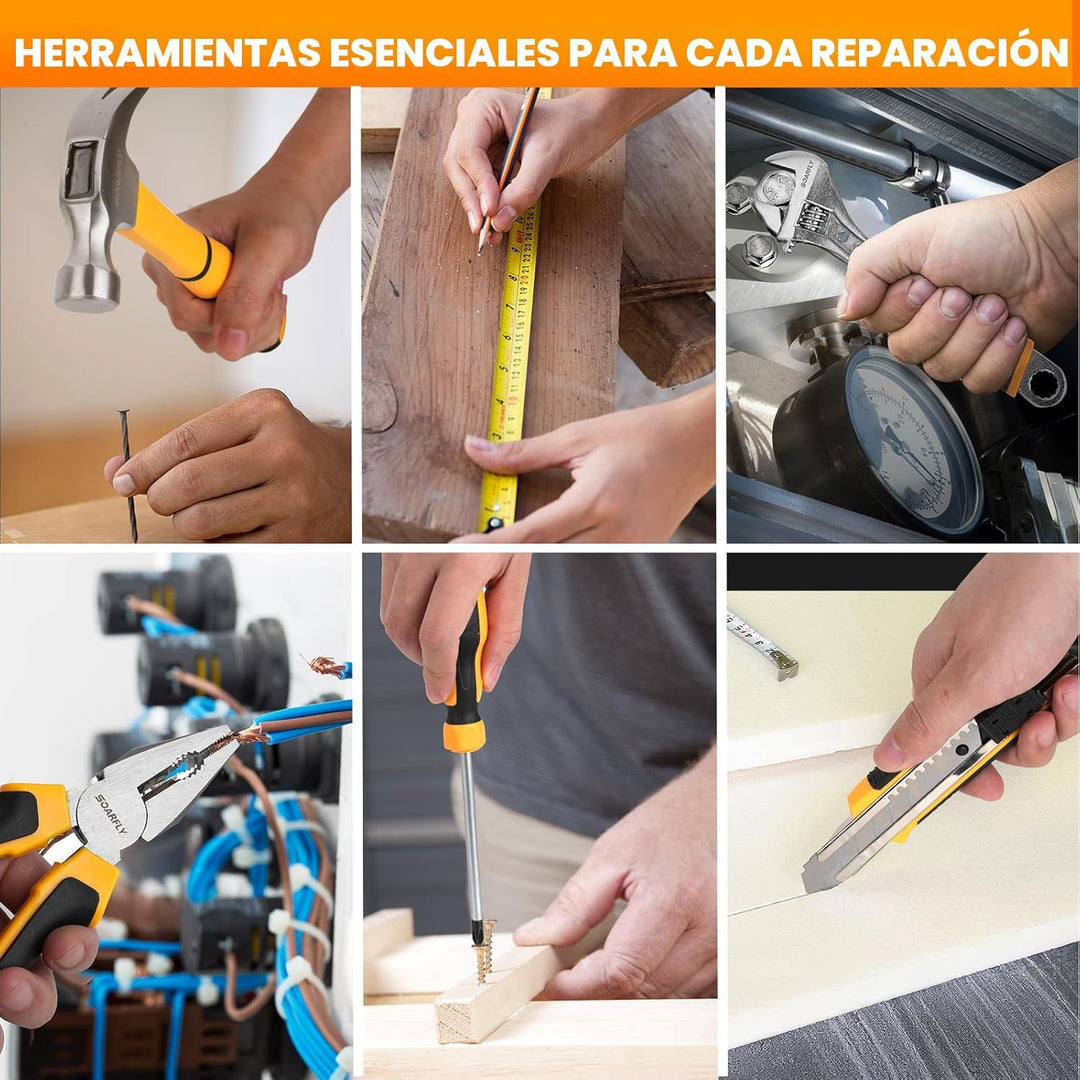 SOARFLY Upgradd Juego de Herramientas de 180 Piezas - Caja de Herra...