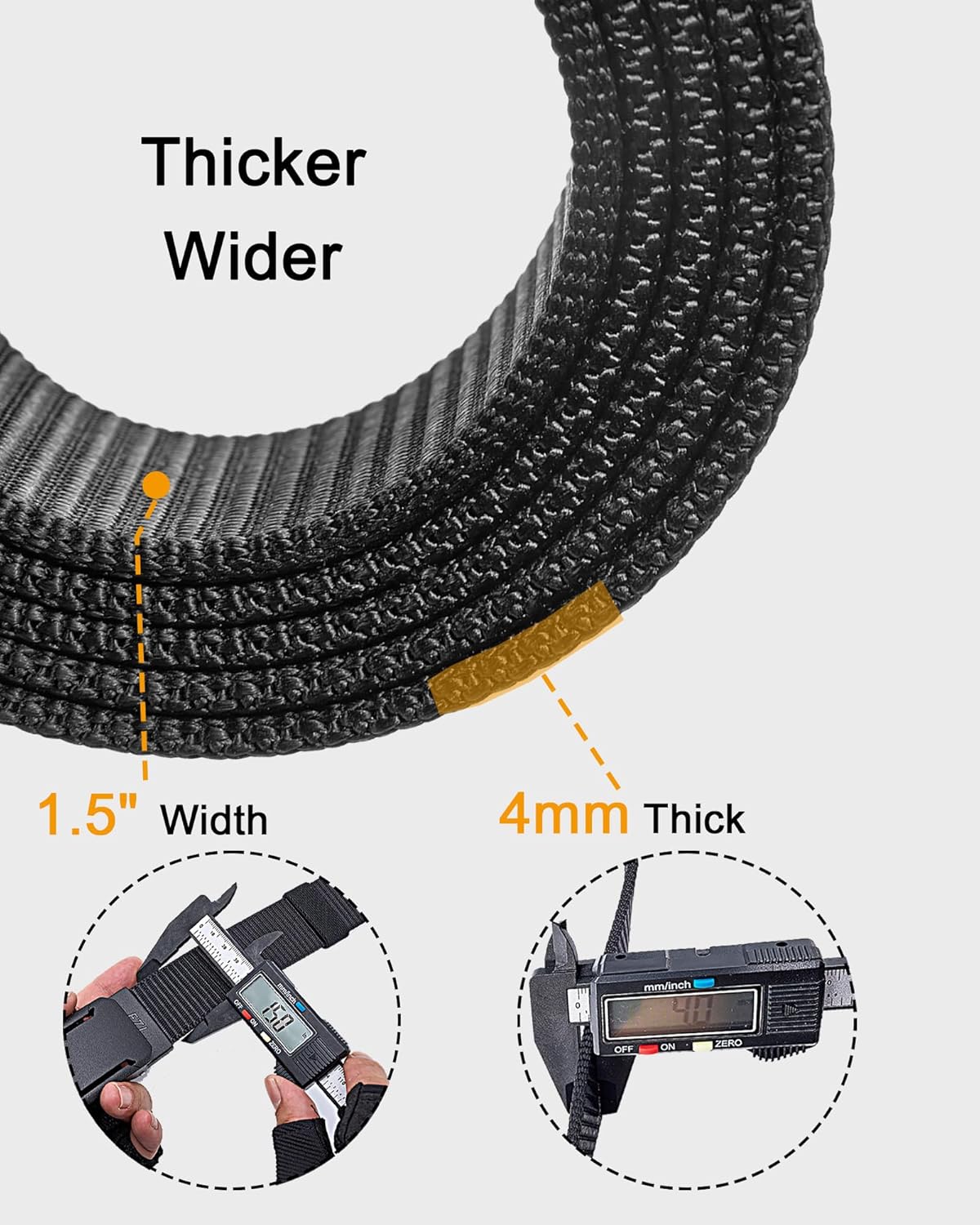 EZL Cinturón táctico de trinquete para hombres, cinturón de nailon...