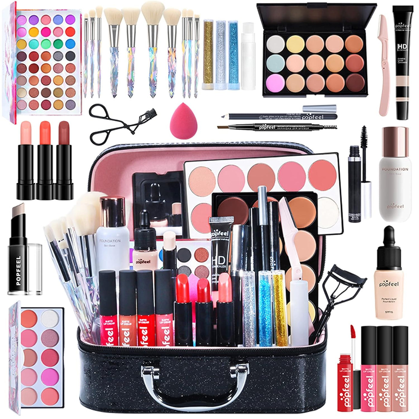 Pure Vie Juego de maquillaje todo en uno para regalo navideño, paqu...