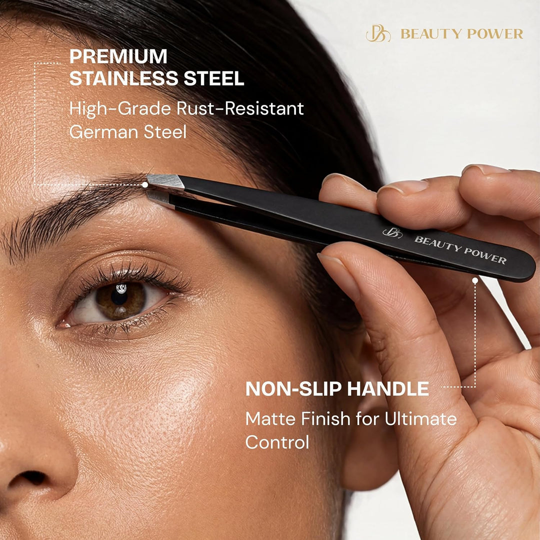Beauty Power Pinzas de precisión para cabello facial de mujeres y h...