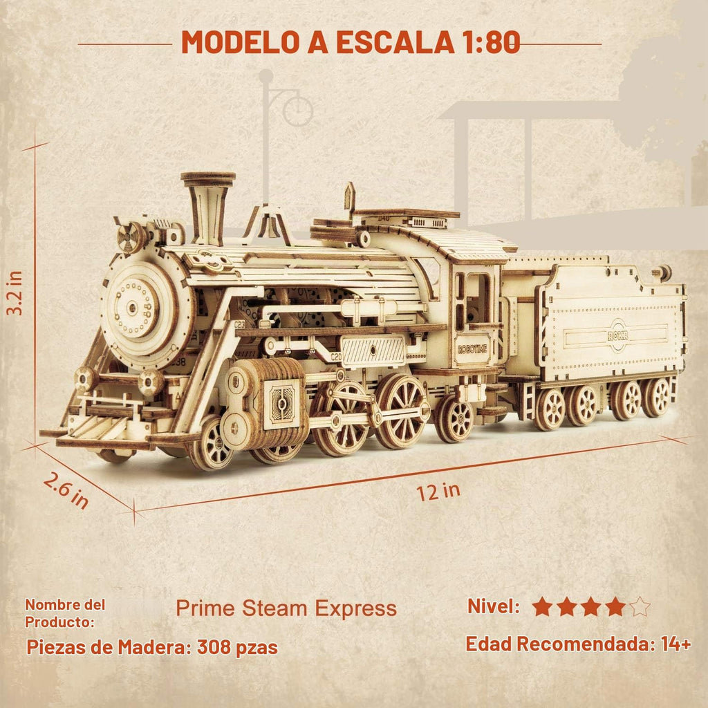 ROKR Kits de modelos de coche de madera 3D rompecabezas de construcción de modelos para adultos para construir, modelo educativo de ensamblaje, decoración de escritorio/pasatiempos de bricolaje
