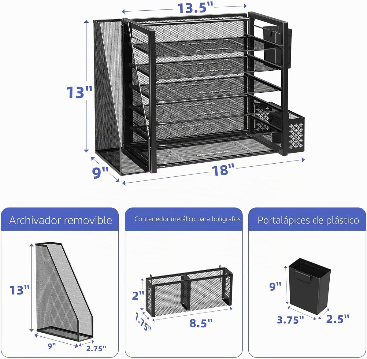 Simple Trending Organizador de archivos de escritorio, organizador de papel