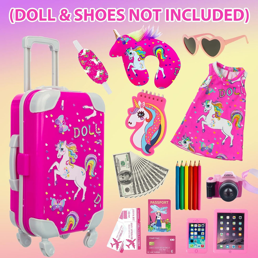 ZQDOLL Ropa y accesorios para muñecas americanas de 18 pulgadas, ju...