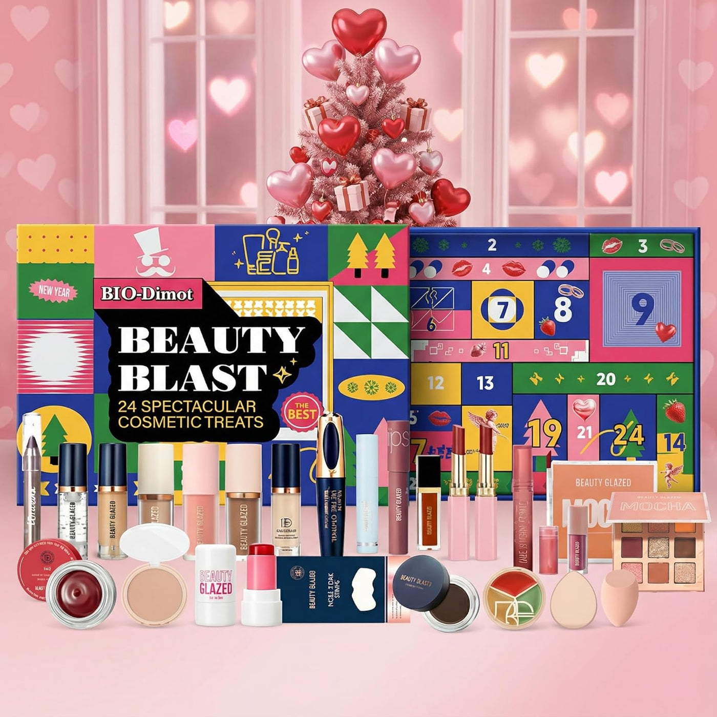 Kit completo de maquillaje para mujer, 24 piezas, todo en uno, jueg...