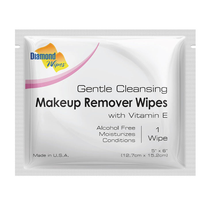 Diamond Wipes Toallitas limpiadoras faciales e impermeables, caja d...