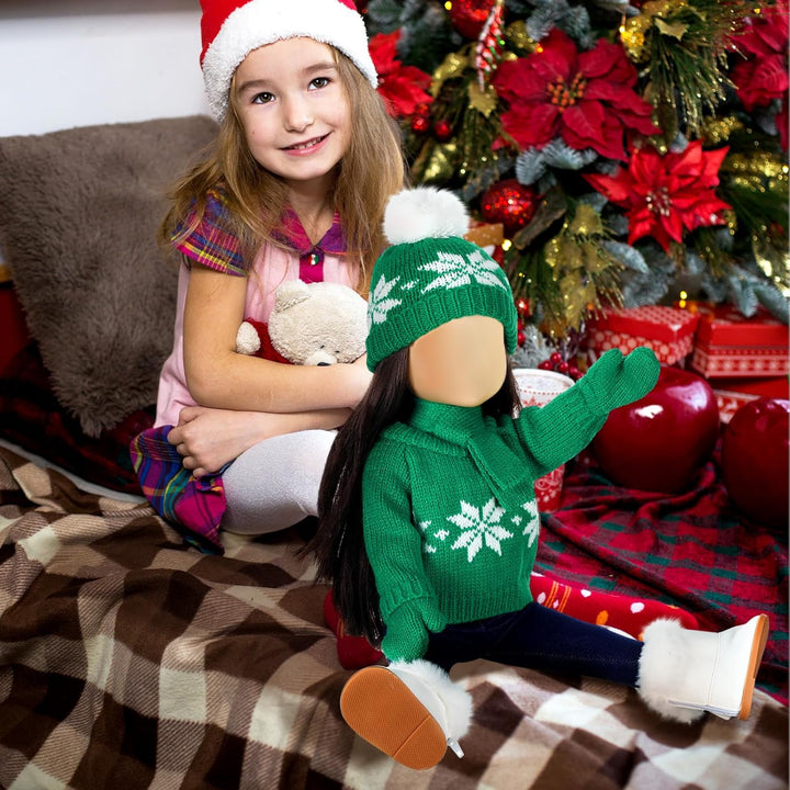 Bencailor Conjunto de 6 piezas de ropa y accesorios de muñeca de Na...