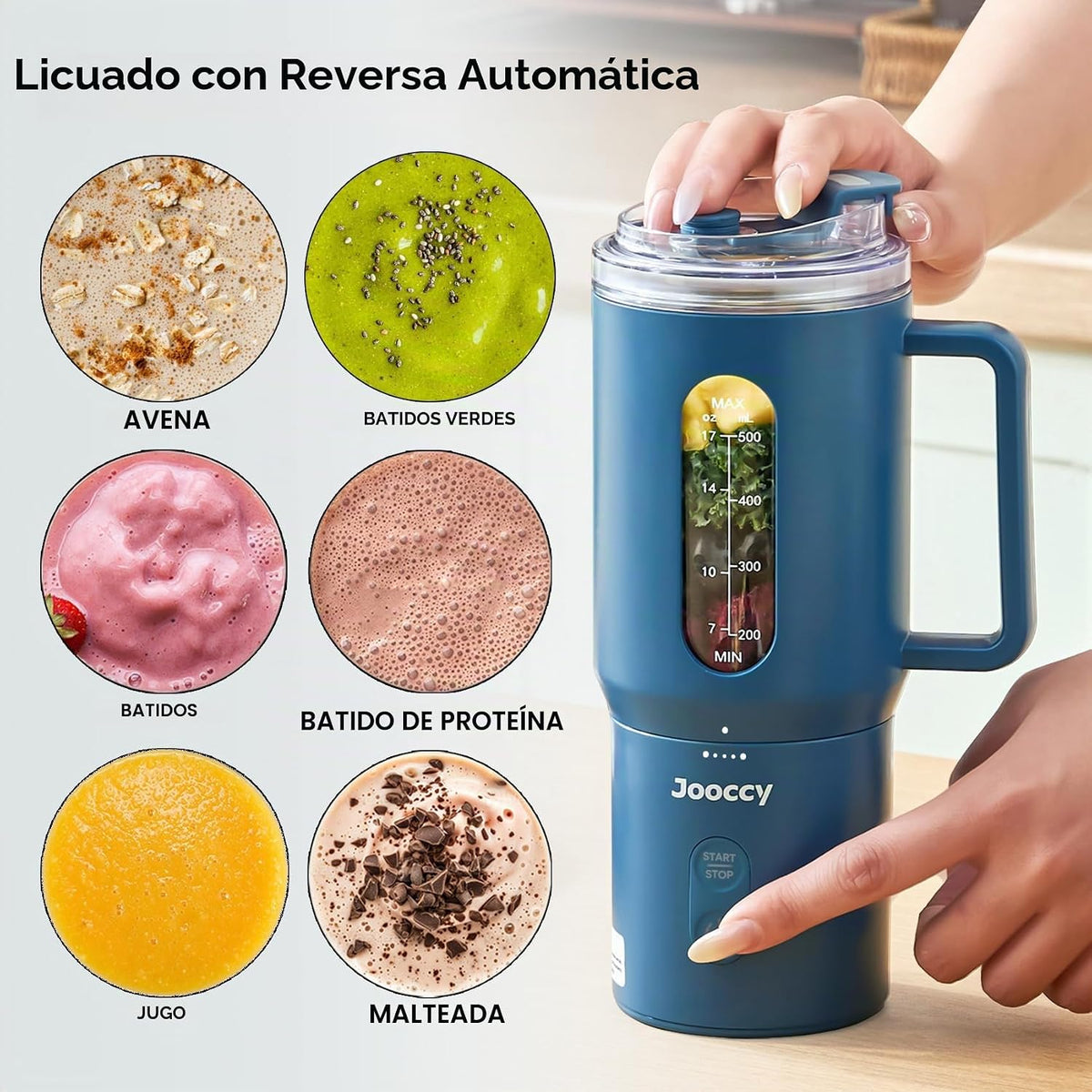 Batidora portátil de batidora, 18 oz personal, inalámbrico