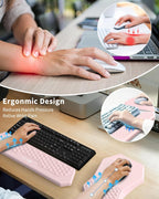 Juego de alfombrilla ergonómica para mouse con reposamuñecas y