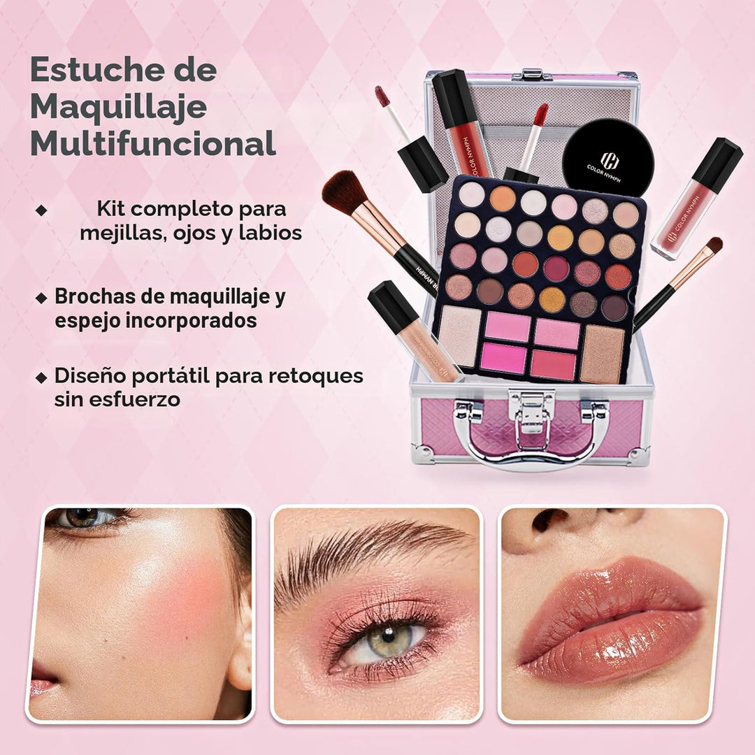 Kit de maquillaje para principiantes Color Nymph para adolescentes...