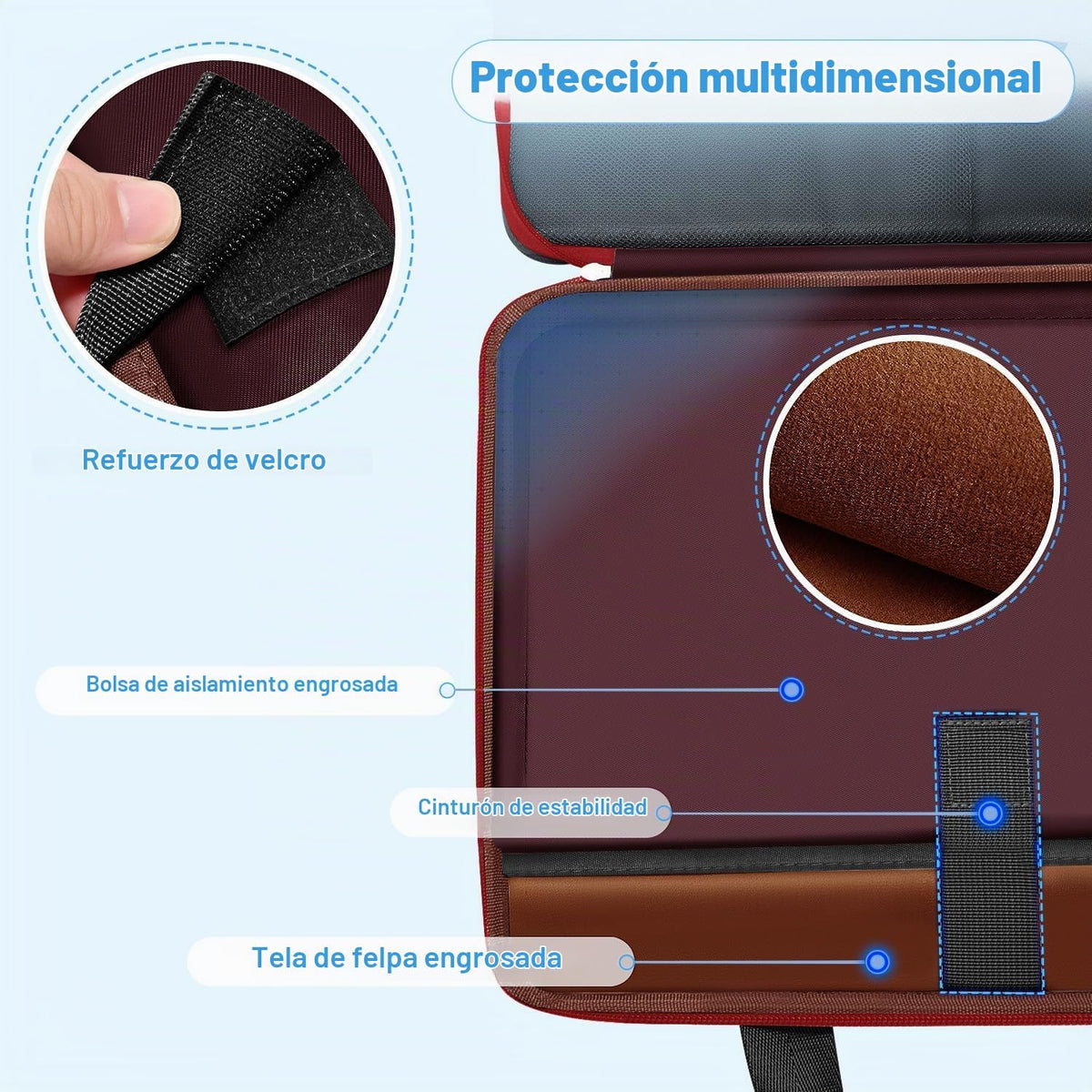 ZINZ Funda delgada expandible para laptop de 15.6 pulgadas, funda m...