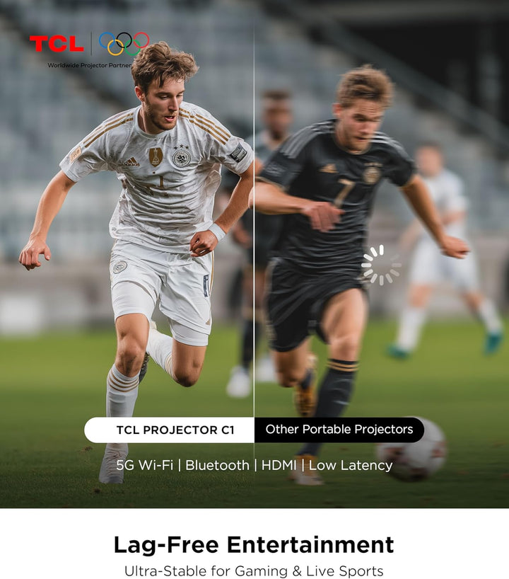 TCL Proyector inteligente C1 compatible con 4K, compatible con Goog...