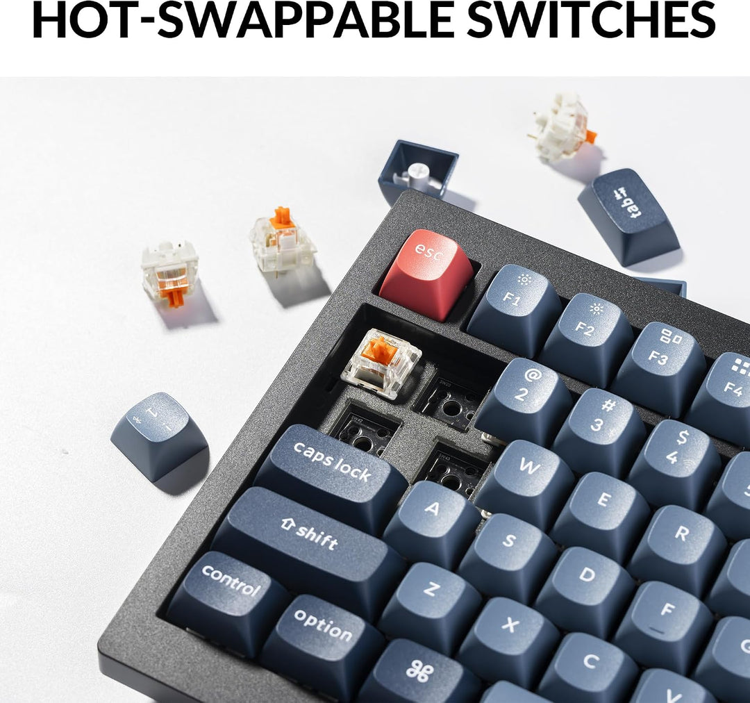 Keychron V6 Max - Teclado mecánico inalámbrico personalizado, Bluet...