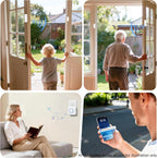 Timbre con sensor de puerta WiFi, sensor de ventana de alerta de apertura