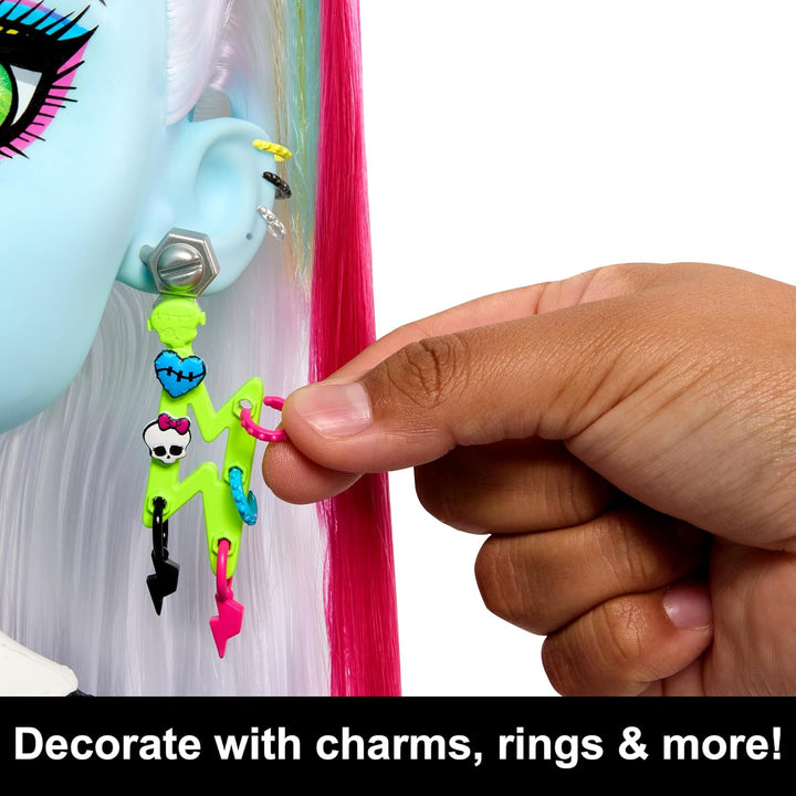 Cabeza de muñeca Monster High Frankie Stein para peinado con más de...