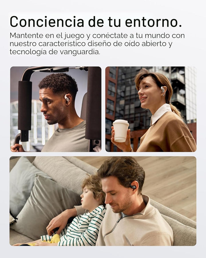 SHOKZ Auriculares OpenFit 2+ OpenFit 2+, habilitados para Dolby Aud...