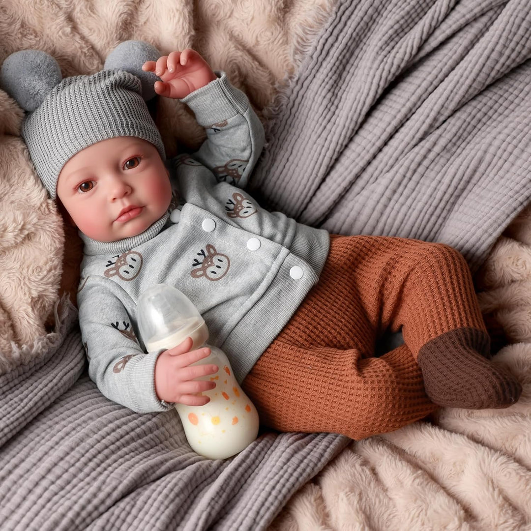 BABESIDE Muñecas realistas de bebé Reborn para niños - 17 pulgadas,...