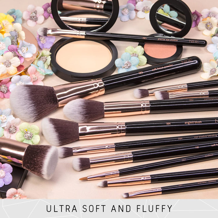 Niré Beauty - Juego de brochas de maquillaje profesional galardonad...