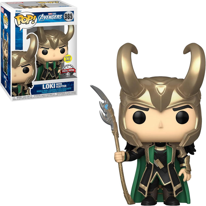 Funko Loki con Cetro (Glow in the Dark) (Edición especial exclusiva)