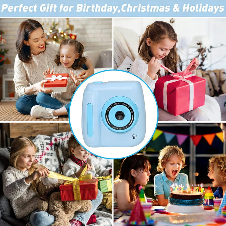 Cámara de impresión instantánea para niños con impresora térmica, c...