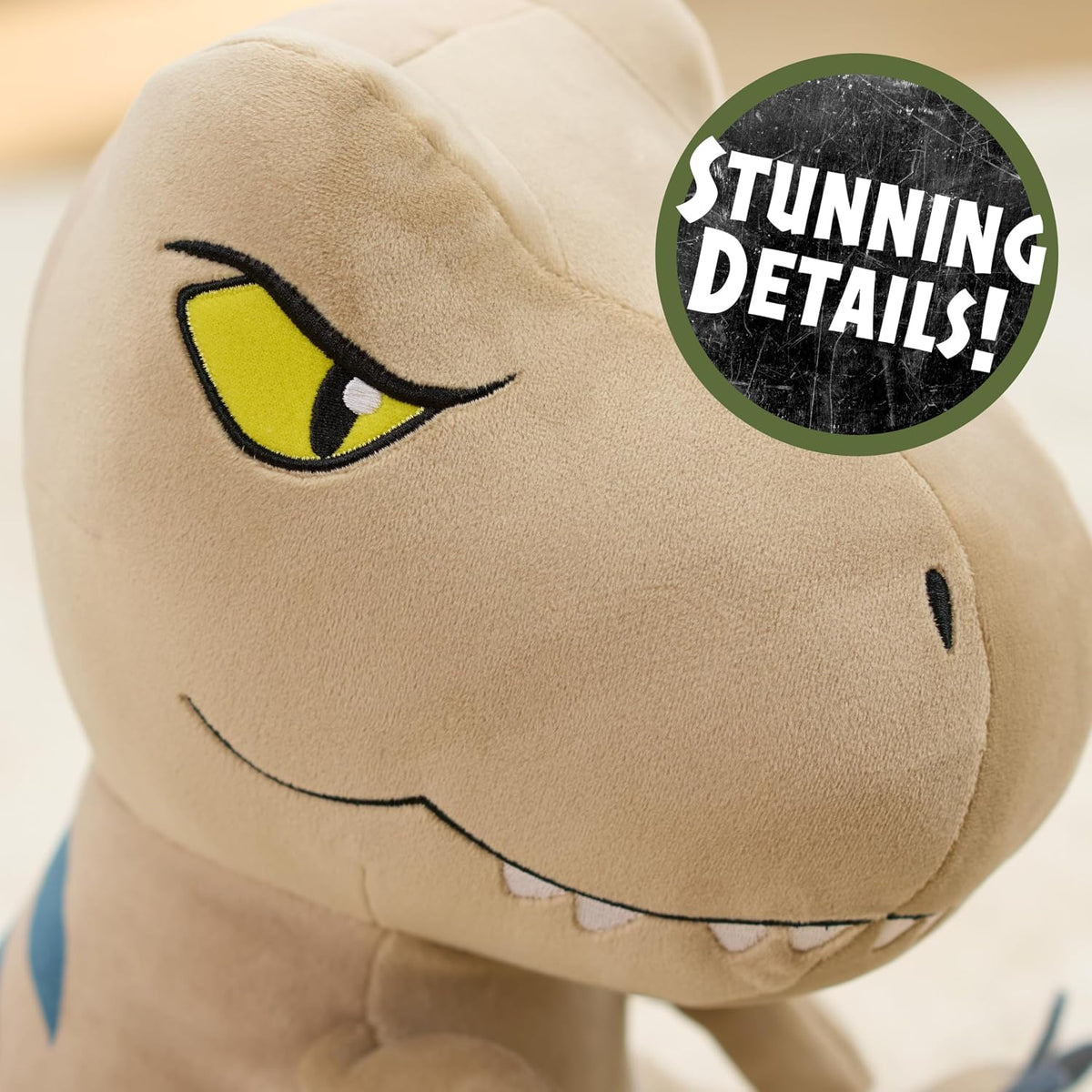 JURASSIC WORLD Rebirth - Peluche con peso y confort T. rex