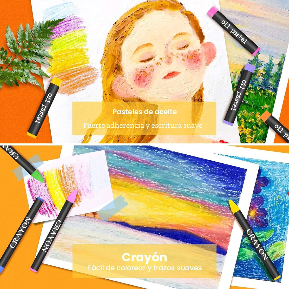 iBayam Suministros de arte, paquete de 150 piezas de arte de lujo, kit de