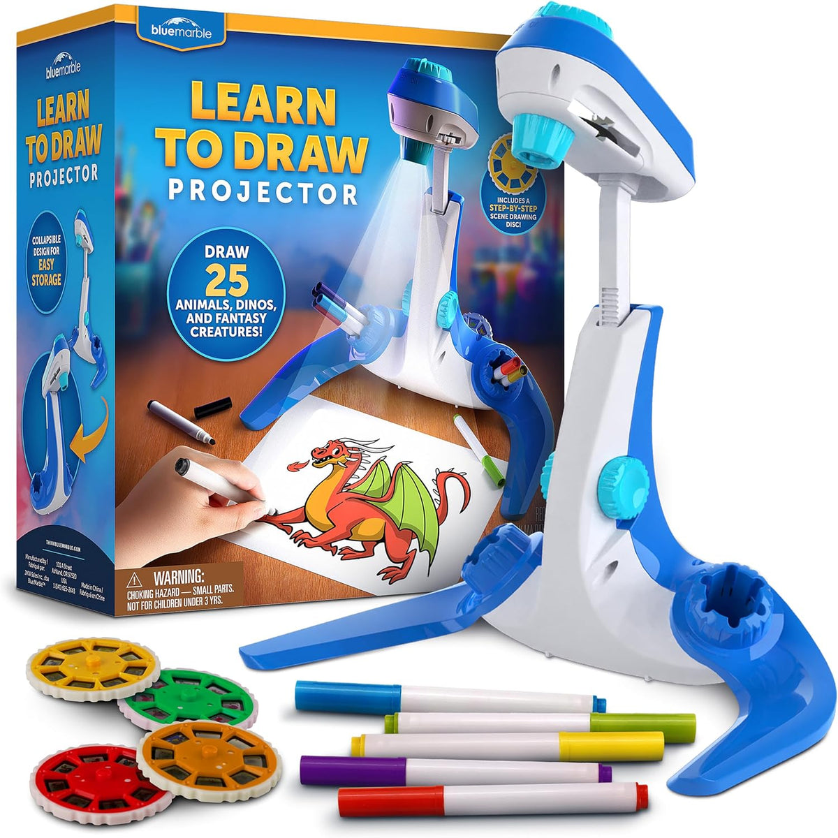 Blue Marble Learn a Draw Projector para Kids con Tracing Images