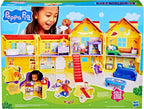Peppa Pig - Juego de casa familiar grande con 3 figuras, 11 accesorios, Baby Evie, juguetes preescolares para niñas y niños de 3 años en adelante