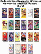 Caja de inicio de colección de tarjetas de una pieza │ 6 paquetes de refuerzo sellados (japonés) │ Juegos surtidos - Sin paquetes duplicados │ 22 lanzamientos y crecimiento │ 1 de cada 20 cajas contiene una tarjeta calificada │ por Slabs of Heat