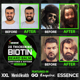 Biotin - Bálsamo para barba + suero para el crecimiento de la barba...