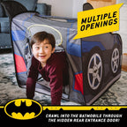 Batman Batmobile Tienda de Campaña Emergente – Casa de Juegos Grande para Interiores para Niños | Se Pliega para un Fácil Almacenamiento con Bolsa de Transporte Incluida | Exclusivo de Amazon – Sunny