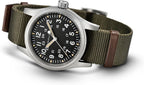 Hamilton Khaki Field Reloj mecánico para hombre, caja de acero inoxidable