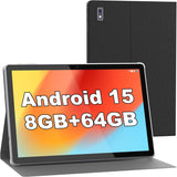 BYYBUO Tablet Android 14, tablet de 10.1 pulgadas con estuche, 6GB...