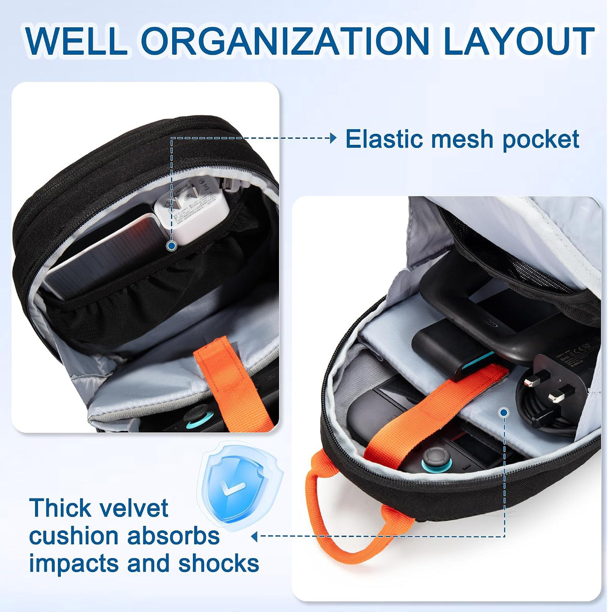 Bolso bandolera compatible con Nintendo Switch/Switch 2/Steam Deck