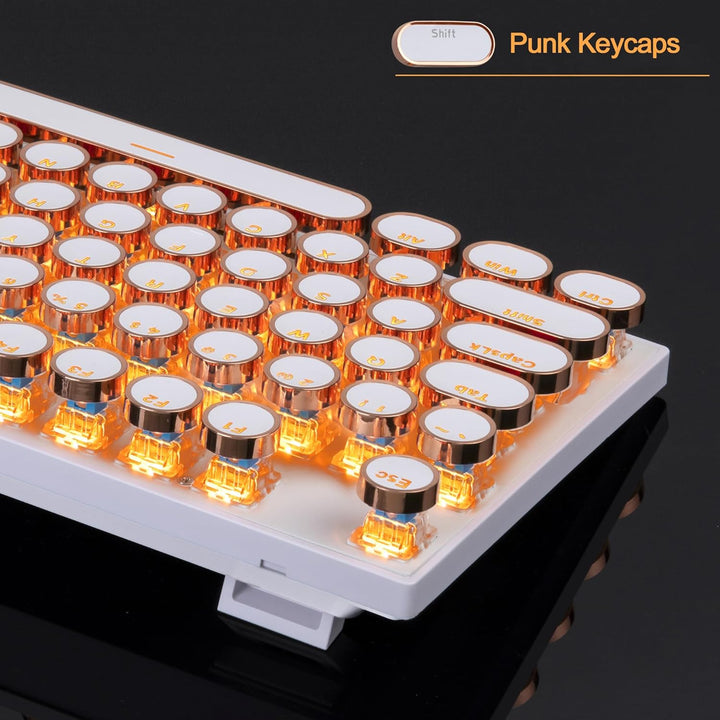MageGee - Teclado mecánico para juegos estilo máquina de escribir r...