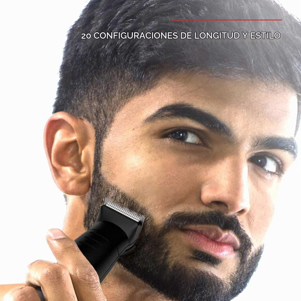 Remington All-in-one + Body Multigroomer 5000, negro y rojo, juego de 10