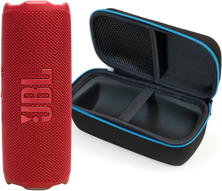 JBL Flip 7 (Rojo) + Paquete con estuche protector divvi! de carcasa...