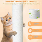 Torre para gatos de 46 pulgadas para interiores y exteriores, condominio