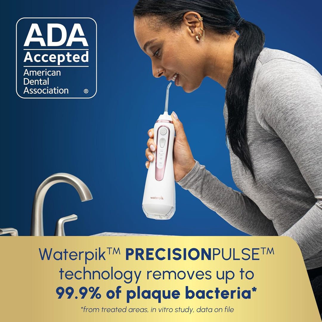 Waterpik - Irrigador de agua portátil inalámbrico avanzado, recarga...