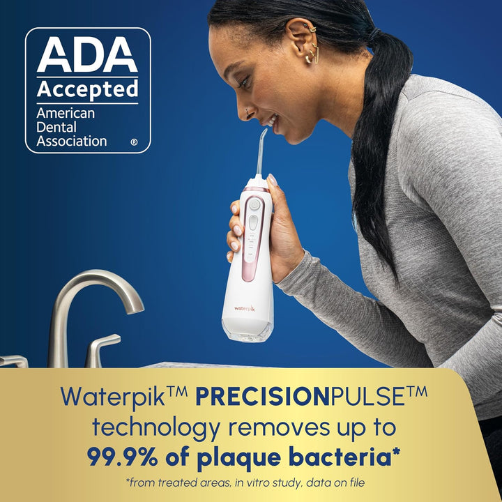 Waterpik - Irrigador de agua portátil inalámbrico avanzado, recarga...