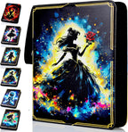 Carpeta comercial compatible con tarjetas Lorcana de 990 bolsillos, tarjetero coleccionable para MTG y otras tarjetas comerciales TCG con 55 fundas (LOR-6)