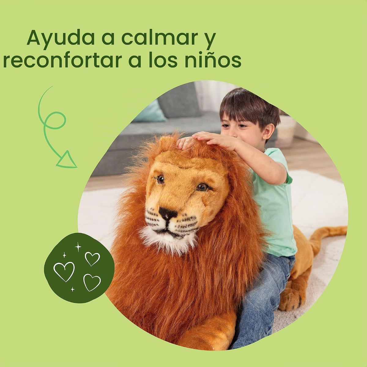 Melissa & Doug - León de peluche grande