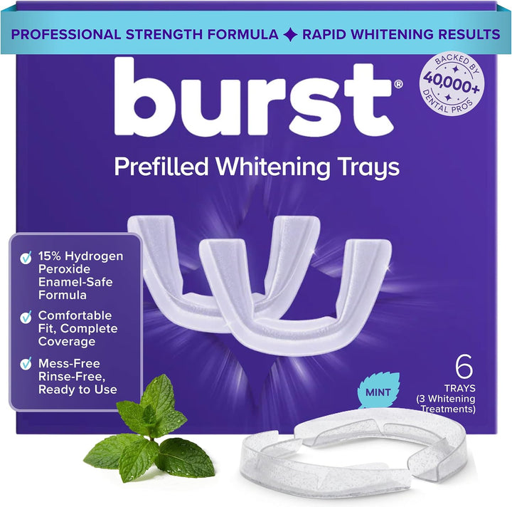 BURST Bandejas Blanqueadoras de Dientes Prellenadas (6 Bandejas\/3...