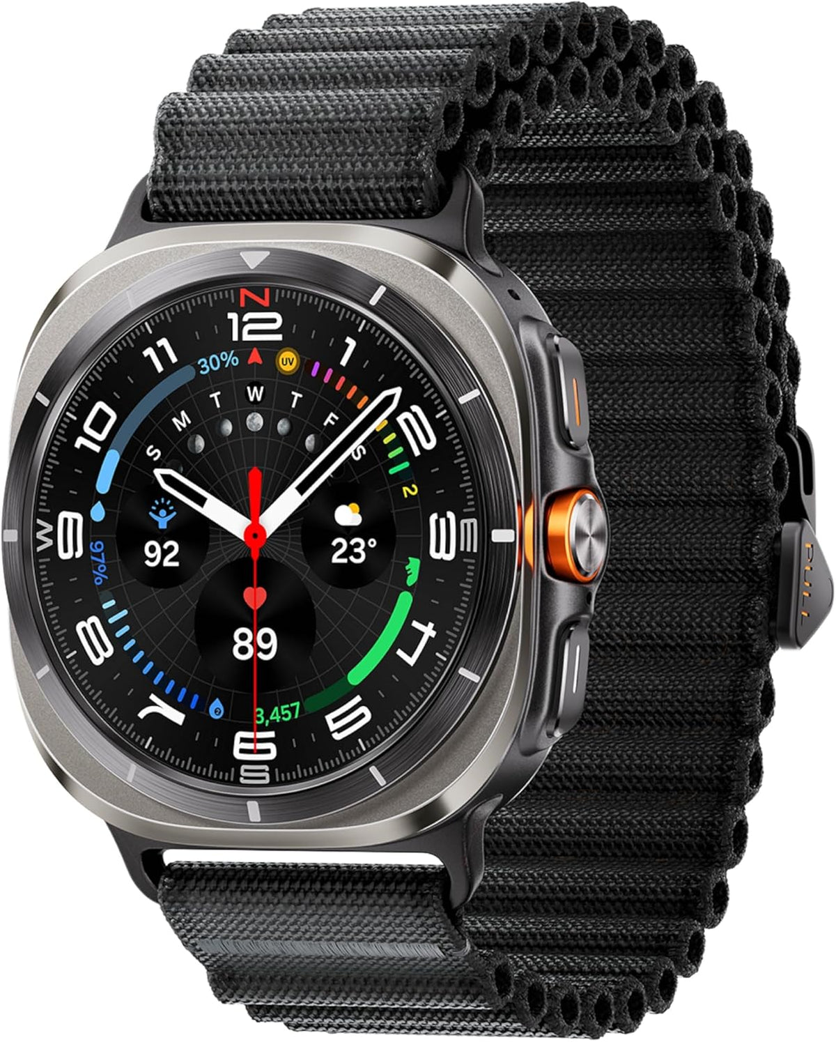 Samsung Galaxy Watch Ultra (2024) Edición Bespoke de 47 mm LTE AI Smartwatch, consejos de bienestar, frecuencia cardíaca, monitor de sueño, rastreador de fitness, plata de titanio [Versión EE. UU., 1